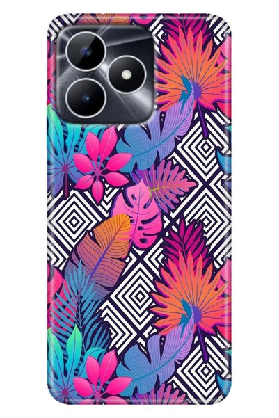 EGSTECH Realme Note 50 4g Case Colorful Fixx Cover Silicone Botanical