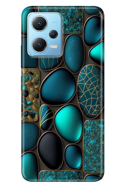 casetube جراب Redmi Note 12 5G مطبوع عليه غطاء مصنوع من السيليكون والرخام