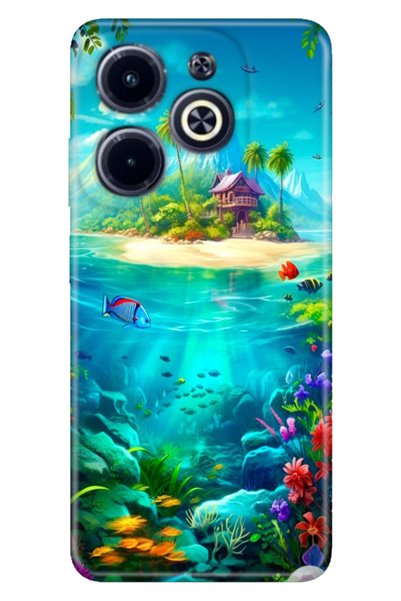 casetube حافظة Infinix Hot 40i - Spark20 - 20C بتصميم B مطبوع غطاء إيسلاند