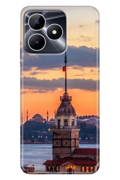EGSTECH Case for Realme Note 50 4g Colorful Fixx Cover Silicone Maiden Tower