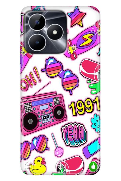 EGSTECH Realme Note 50 4g Case Colorful Fixx Cover Silicone 90S