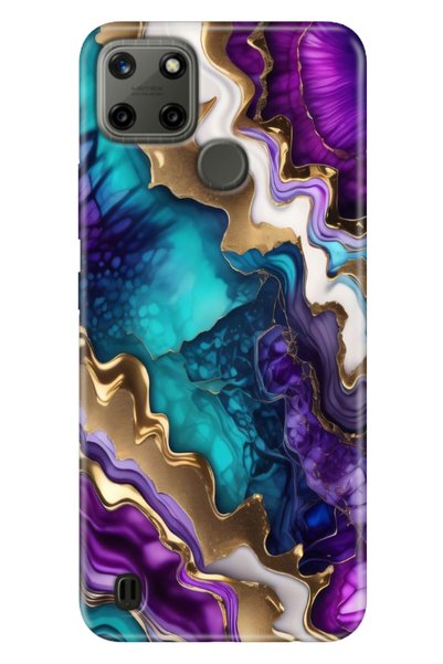 EGSTECH Realme C21Y - Realme C25Y Case Colorful Tpu Uv Printed Patterned Sili...