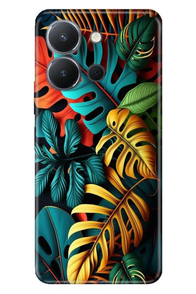 EGSTECH حافظة هاتف Vivo Y36 4G ملونة من مادة TPU UV مطبوع من السيليكون الملون...