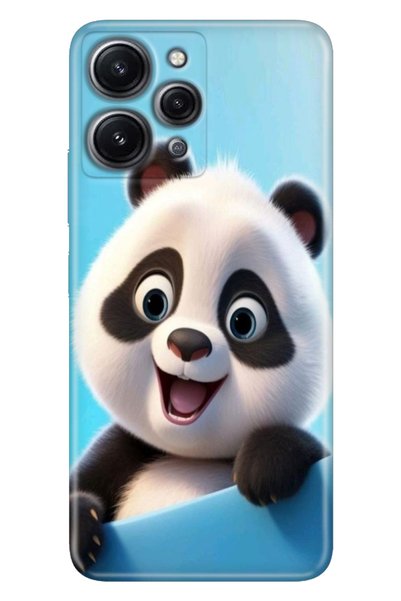 EGSTECH Xiaomi Redmi 12 Case Colorful Patterned Print Silicone Uv Panda