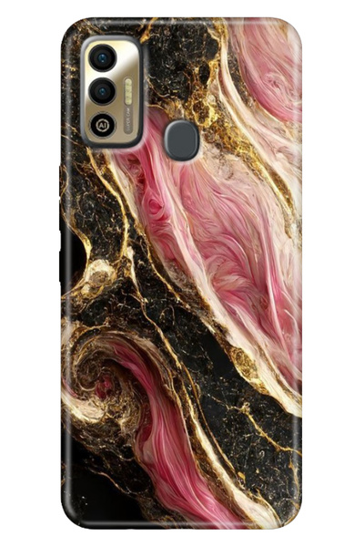 EGSTECH حافظة Tecno Spark 7 - 7T مصنوعة من مادة TPU ذات نمط ملون ونمط تكنو من...