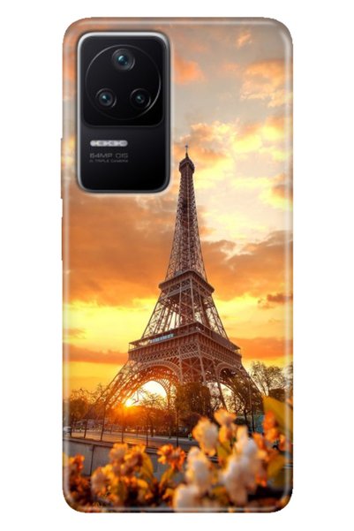 EGSTECH Xiaomi Poco F4 Case Patterned Cover Colorful Eiffel