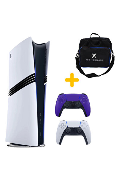 Sony Playstation 5 - Pro 2 TB Oyun Konsolu (CFI-7021 Avrupa) - Çift Kol- (Mor...