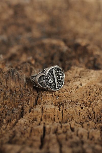 Clariss Adjustable Elif Model Men's Ring