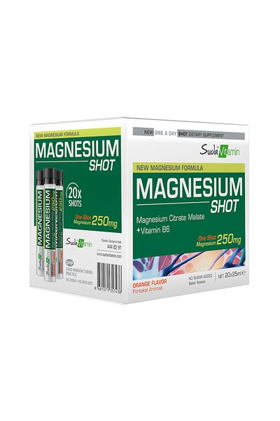 Suda Vitamin Vitamin magnesium shot orange 25 ml 20 shots in water