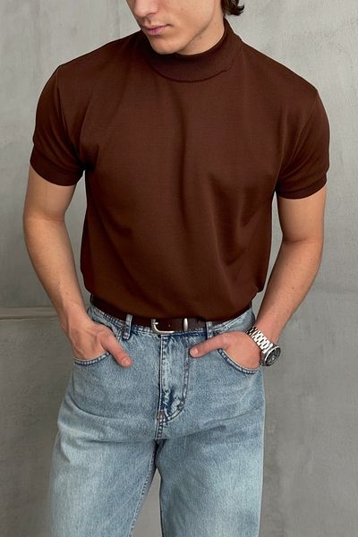 HYMAN Ανδρικό μπλουζάκι Oversize Half Fisherman Knitwear