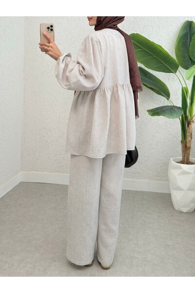 Modamorfo Front Tie Piece Handle Elastic Set - Stone