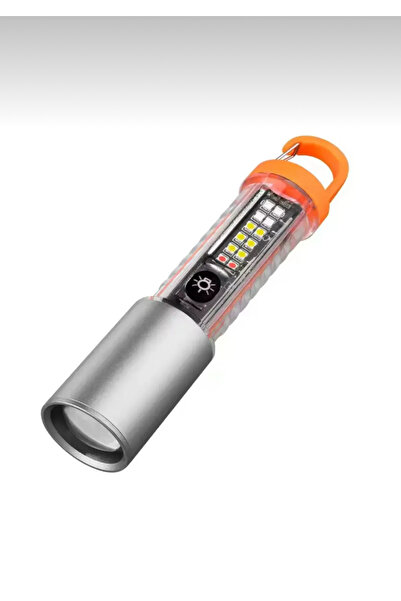 EMİN ENSAR HOME Şarjlı Taktik El Feneri, Çakarlı Asker, Polis Feneri 1000 Lümen