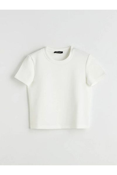 LC Waikiki Lcw Vision Ecru Crew Neck Women's T-Shirt