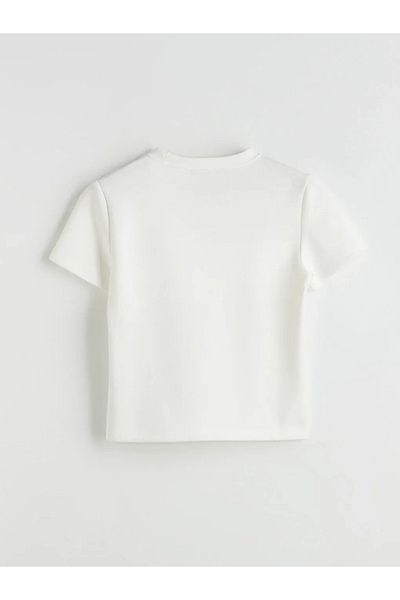 LC Waikiki Lcw Vision Ecru Crew Neck Women's T-Shirt