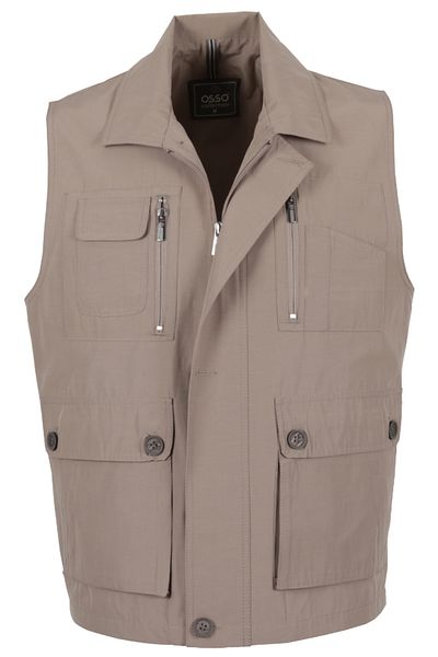 Modarar Men's Linen Vest Regular Cut Collar Rar01301
