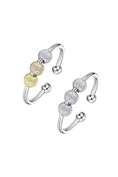 SIC MODA Set of 2 Stainless Steel Rings Sic Moda 6066