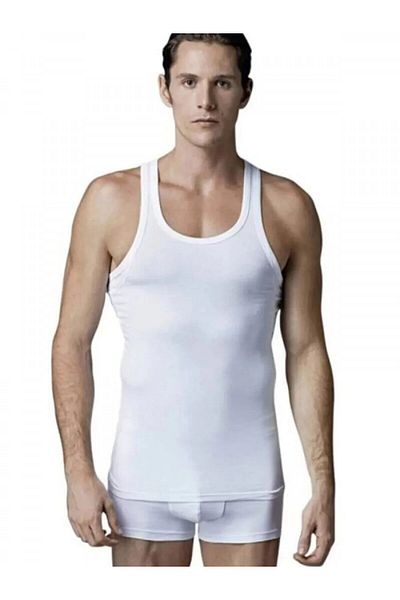 Eros Cotton Lycra 2-Pack Cross Back Sports Men's Undershirt Thclvr.2E0.0R.S