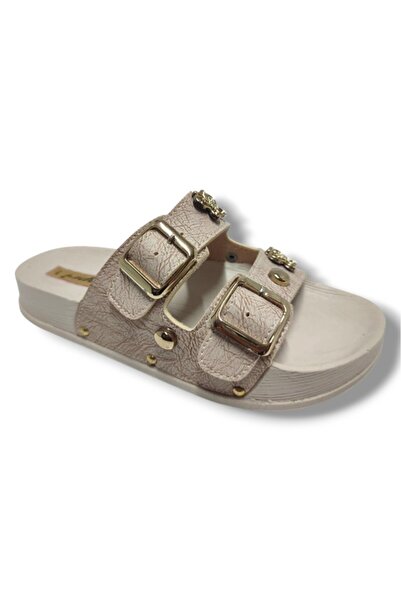 CAPRİ Papuci de damă Capri 9001-25 din piele cu cataramă dublă