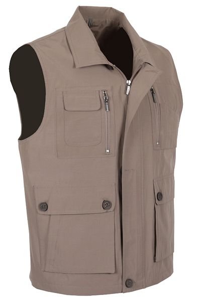Modarar Men's Linen Vest Regular Cut Collar Rar01301
