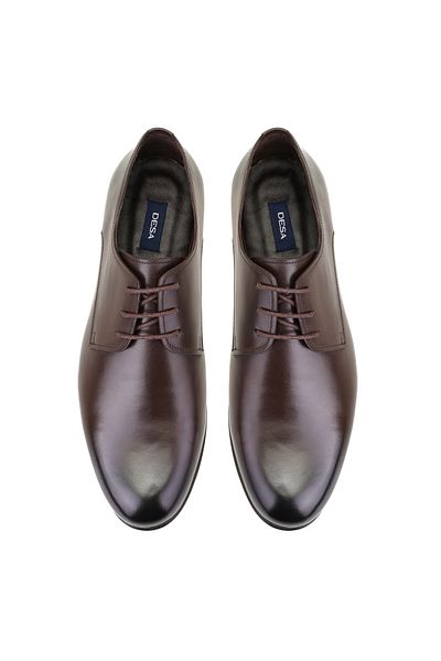 Desa Ανδρικά δερμάτινα κλασικά παπούτσια Dulce Brown