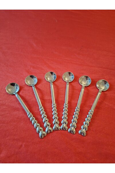 Murat 12 Personality Stainless Steel Heart Imoje Teaspoon