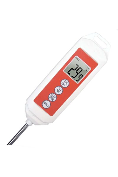 PUFO Digital thermometer for kitchen, liquids, food, dairy, cakes, wax, -50° C - +300° C, Red/White