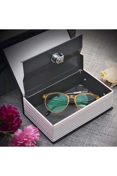 PUFO Secret Book-type Safe With Key For Locking, Love With Whole Heart Model, 18 X 12 Cm