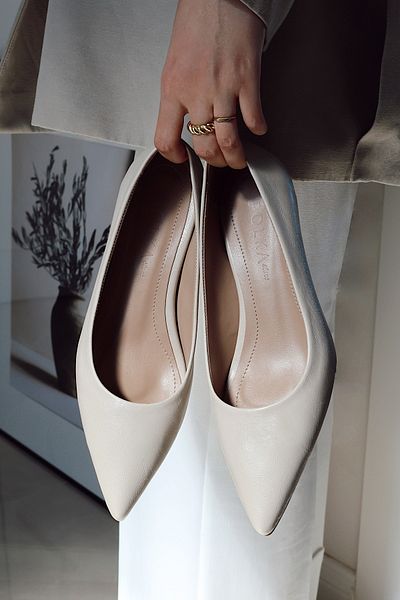 POLKA STORE Boss Pointed Toe Short Kitten Heels Άνετα κομψά γυναικεία παπούτσια στιλέτο