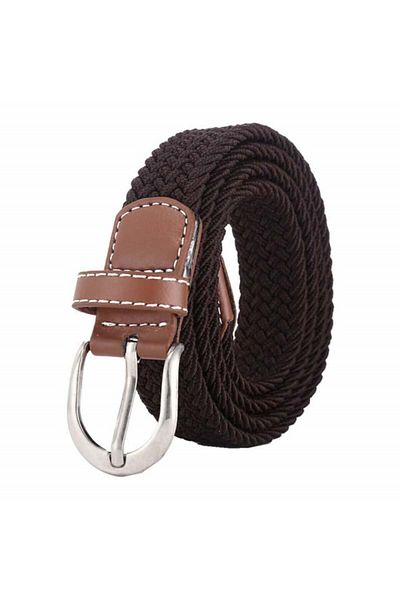 PUFO Sailor Elastic Belt For Men 120-130 X 3.5 Cm, Adjustable, Dark Brown