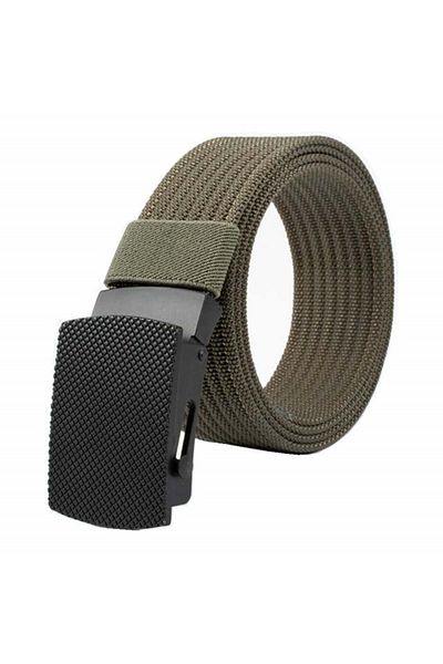 PUFO Curea bărbătească Pufo Casual Fit 3,8 x 120 cm, cataramă metalică, verde