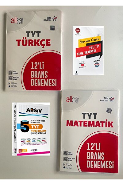 Tonguç Yayınları Tyt Türkçe ve Tyt Matematik 12'Li Branş Denemeleri+20'Li Tyt...