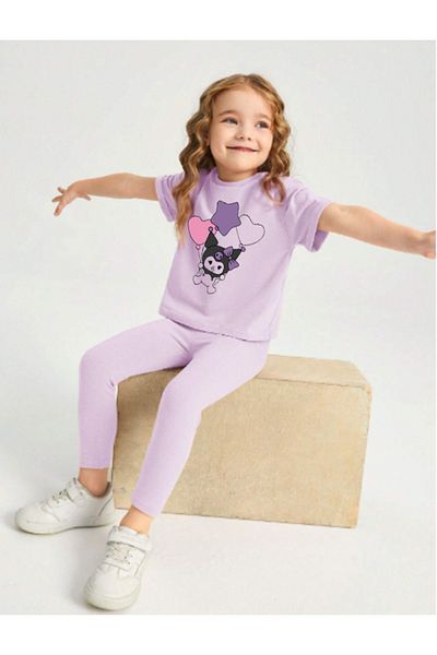 bebekpare Girl's Tights Set Kuromi Printed