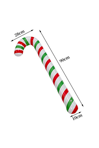 Choice 1 قطعة من عصا عيد الميلاد الملونة القابلة للنفخ المصنوعة من مادة البول...