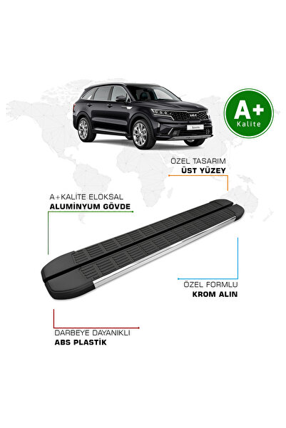 FA OTO AKSESUAR Kia Sorento Yan Basamak 2022 Model ve Sonrası S-Line