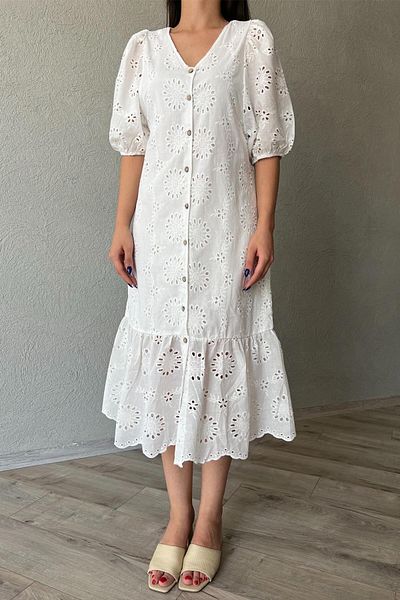 Suzi butik Rochie de damă cu căptușeală albă 26089