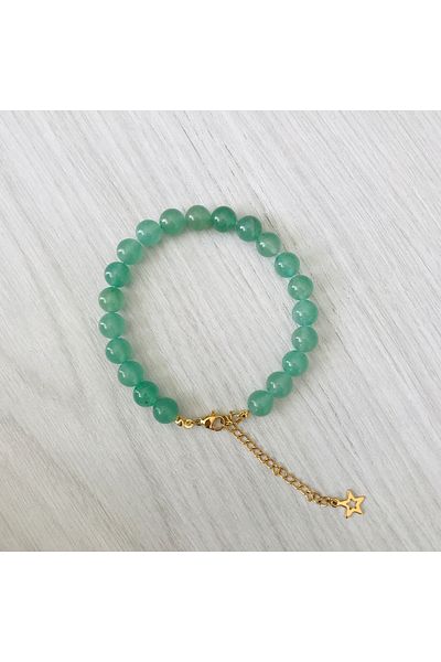 MK tasarım Mk design real aventurine stone bracelet (a+ quality) mkt2025031