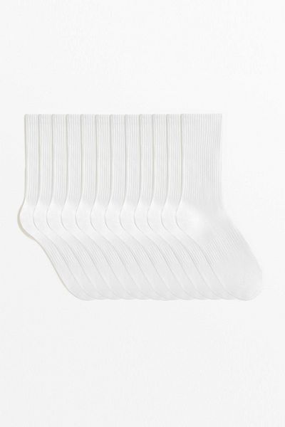MEM SOCKS 12 броя памучни безшевни тенис чорапи с еластична яка, плетени от трико, за всички сезони