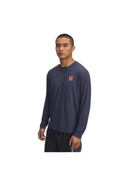 Under Armour Ua Run 96 Longsleeve 1389824-044 Ανδρικό γκρι μπλουζάκι