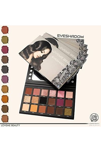 LOVEME BEAUTY Eyeshadow Palette 18 Colors, Matte and Shimmery by LoveMe Beauty