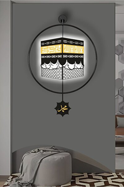 Wallover Design Büyük Boy (50X75CM) - Siyah - Özel Tasarım Kabe Tablo - Pilli...