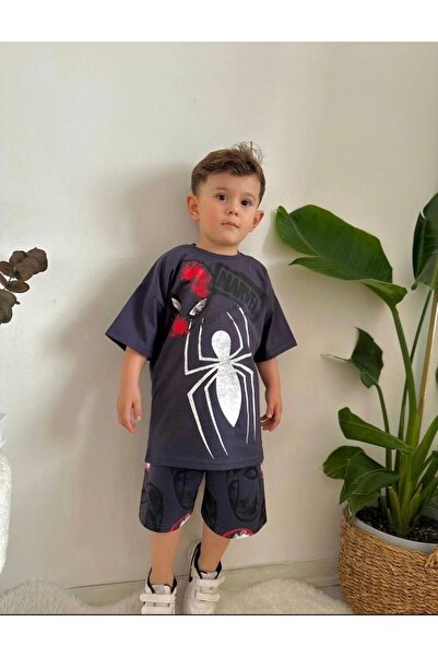 Aykon Marvel Baskılı ve Örümcek Adam Baskılı Erkek Çocuk Takım