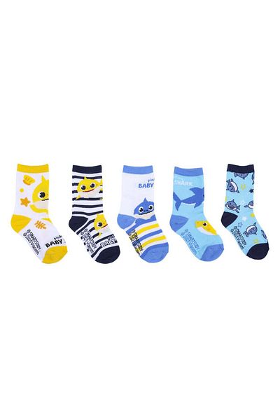 Baby Shark Set 5 Sosete bebe Baby Shark Multicolor 19-20 EU