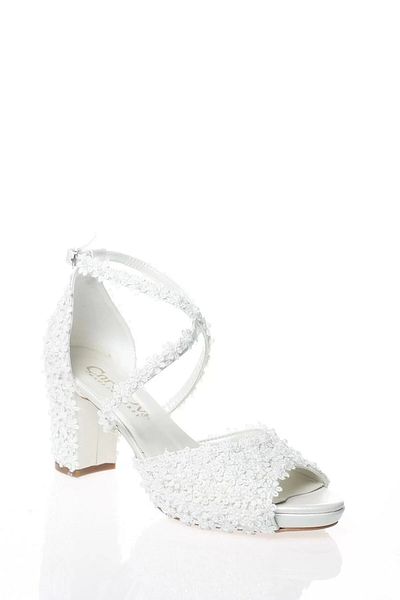 PayBuy Moda Femei Perle Albe Pietre Brodate Pantofi Mireasa Tocuri Nunta Logodna Seara Rochie Pantofi