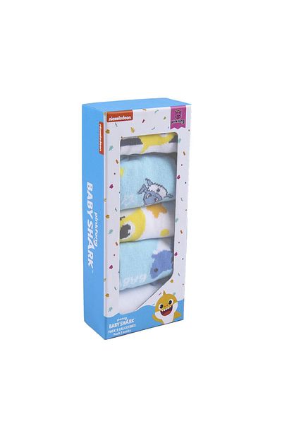 Baby Shark Set 5 Sosete bebe Baby Shark Multicolor 19-20 EU