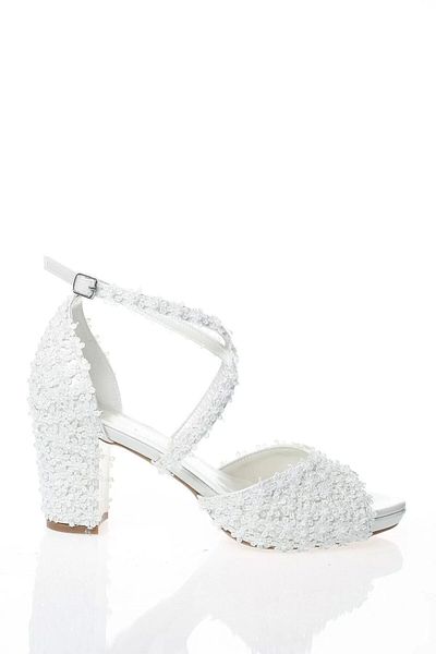 PayBuy Moda Femei Perle Albe Pietre Brodate Pantofi Mireasa Tocuri Nunta Logodna Seara Rochie Pantofi