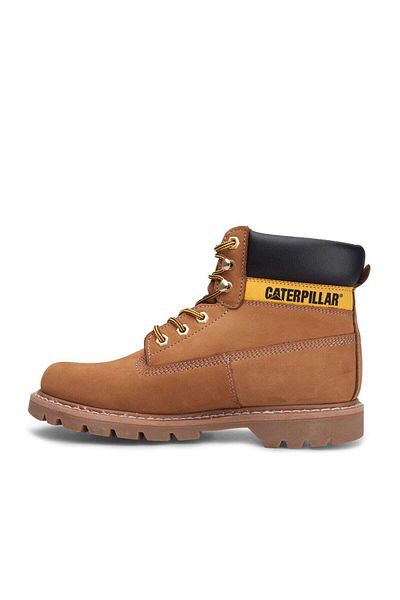 Cat Yellow Nubuck Genuine Leather Men's Boots - 015m 100031 -9