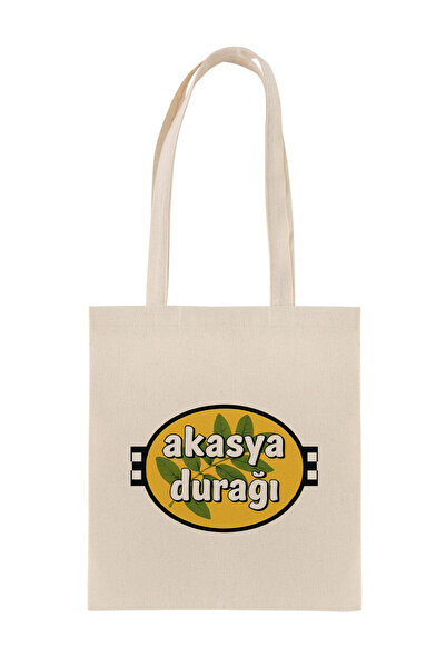 Namgo Akasya Durağı Logo Baskılı Bez Çanta