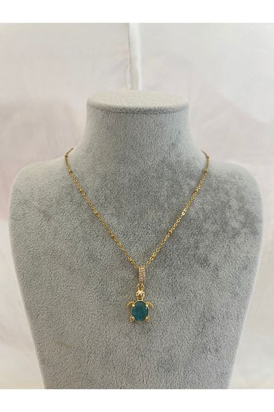Stinless steel Women's Steel Necklace with Turtle Figure