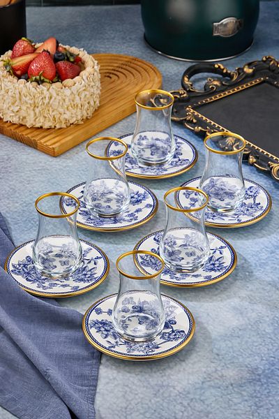 Mabeyn Spring Time Tea Cup Set for 6 People Set of 6 Tea Sets