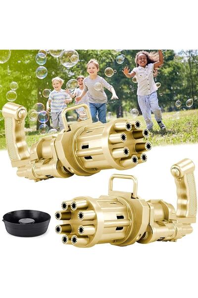 Mia Pilli Köpüklü Oyuncak Köpük Baloncuk Makinesi Tabancası + Baloncuk Likitli